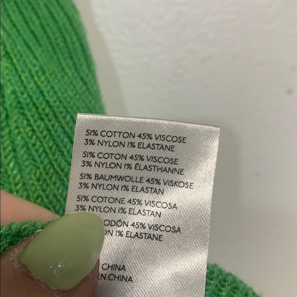 MAEVE ANTHROPOLOGIE EVERYDAY MARYANNE KNIT SWEATER TANK GREEN 1X - Picture 3 of 6